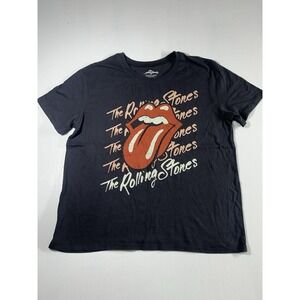 The Rolling Stones: 76 World Tour T-shirt Women's Large 12-14 Gray